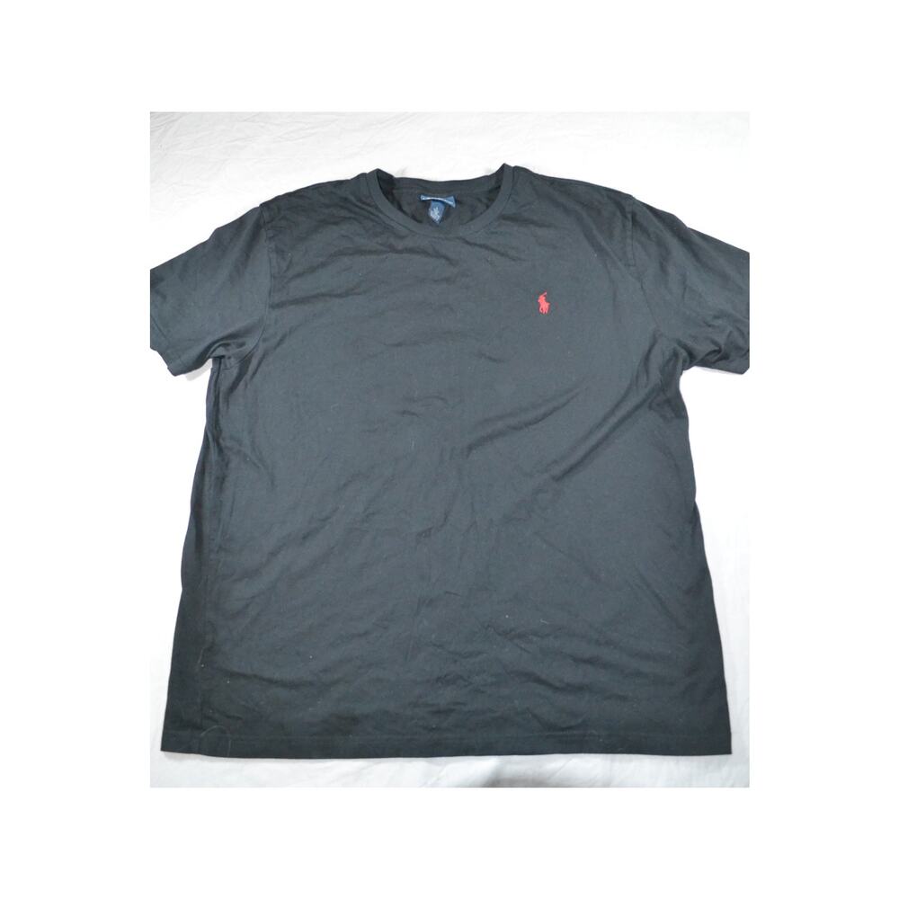 Polo Ralph Lauren Basic Black Cotton T Shirt Size XL